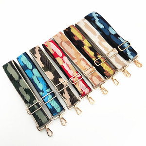 2025 New Arrival Adjustable Tote Bag Strap Multicolor Camouflage <strong>Pattern</strong> Purse Bag Guitar Strap - Product Image 3