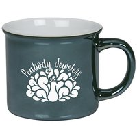 Mug à café en céramique personnalisé avec logo, design vintage écologique, sublimation, 11 oz, couleurs personnalisées, transfert thermique, promotionnel