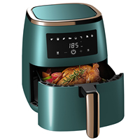 Friteuse à Air domestique électrique intelligente, sans huile, panneau d'affichage numérique, 5l, pour poulet, beignets, ETC.