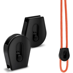 Cordon de serrage coulissant en plastique avec bloque-cordon, robuste, étanche, portable, pour sacs à dos et accessoires vestimentaires - Product Image 1
