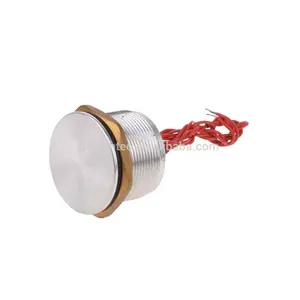 Metal LED Switch Latching Pushbutton/19mm waterproof IP67 piezoelectric Switches