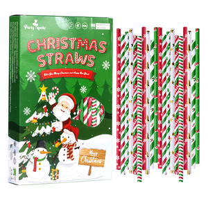 Pajitas <span class=keywords><strong>de</strong></span> Papel Navideñas <span class=keywords><strong>para</strong></span> Bebidas, Decoración <span class=keywords><strong>para</strong></span> Fiestas, Suministros <span class=keywords><strong>para</strong></span> Cafeterías y <span class=keywords><strong>Restaurantes</strong></span>, Desechables, Venta al Por Mayor - Product Image 3