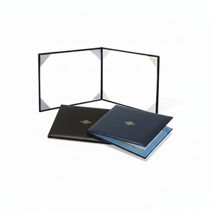 Genuine <b>Leather</b> Custom Logo <b>A4</b> Size Diploma/Degree Certificate Holder - Product Image 1