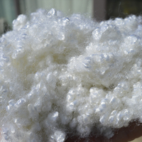 Fibre de polyester recyclée siliconée 3D 64mm, matériau de rembourrage creux de qualité professionnelle pour matelas, oreillers et jouets