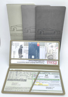 Accesorios personalizados para vehículos, portadocumentos para licencia de conducir, cierre magnético, cuero PU, carpeta de registro y seguro de coche