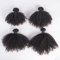 Offre Très Demandée : Lots de Cheveux Humains Naturels 4B4C Crépus Bouclés, Tissage de Cheveux Bruts Bouclés