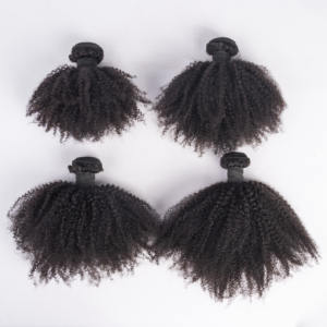 Venta caliente 4B4C Paquetes de cabello Kinky Curly Human Hair Weave Kinky Curly Raw Hair Bundles - Product Image 3