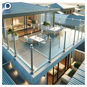 Balustrade de <span class=keywords><strong>baie</strong></span> <span class=keywords><strong>vitrée</strong></span> Optima, garde-corps de sécurité pour escalier, garde-corps anti-chute pour enfants à domicile, modèle facile à installer - Product Image 3