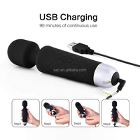 SacKnove 8 vitesses 20 fréquences, mini masseur corporel vibrant puissant en silicone, jouet sexuel, baguette vibrante AV pour femmes