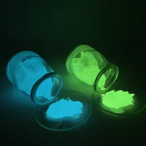 Pigmento fluorescente colorato bagliore nel pigmento In polvere scura