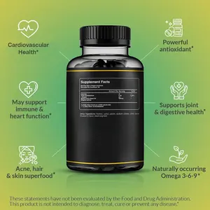 Black Seed Oil Gummies Cumin Nigella Sativa Oil Cold-Pressed Potent Formula With Cinnamon Extract