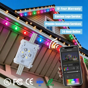 Luces Navideñas de 48V con 6 LED, Sincronización Musical RGB, Iluminación de Techo, IP68, Luz Puntual Permanente para Exteriores para el Hogar - Product Image 1