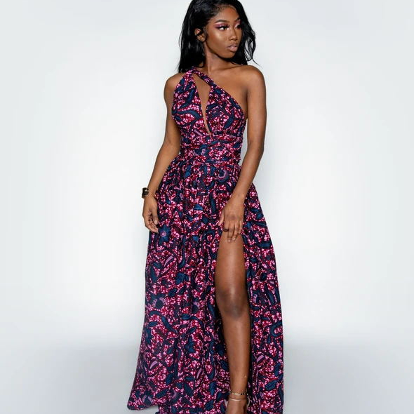 2021 Women Summer Cotton Long Maxi Casual Dress Skinny Africa Clothing Robe African Women African Dresses