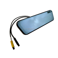 Cámara para Auto con Espejo Retrovisor Táctil de 9.66 Pulgadas, Grabación Dual Delantera 4K y Trasera 1080P, DVR para Vehículo