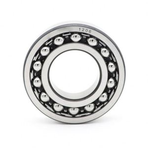 Rodamiento de Bolas Autoalineable de Doble Hilera 1201, 12X32X10mm, Precisión P2, Acero Cromado, Sello de Goma, 1201ETN9 - Product Image 3