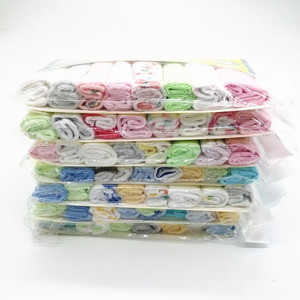 Khăn vuông nhỏ cho bé & Khăn lau Nước bọt Bộ 8 món với khăn tay-Quà tặng cho bé - Product Image 4