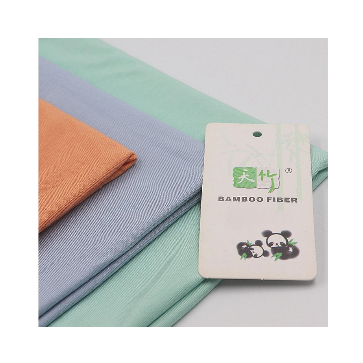 Breathable Soft Bamboo Fiber 66% Bamboo Viscose 28% Cotton 6% Spandex Knitted Fabric for Baby Clothes Wicking for Boys Girls