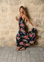 Ensemble d'articles naturels décoratifs longs dos nu pour femmes 100% coton Tie Dye été Boho Hippie Maxi robe ample col en V