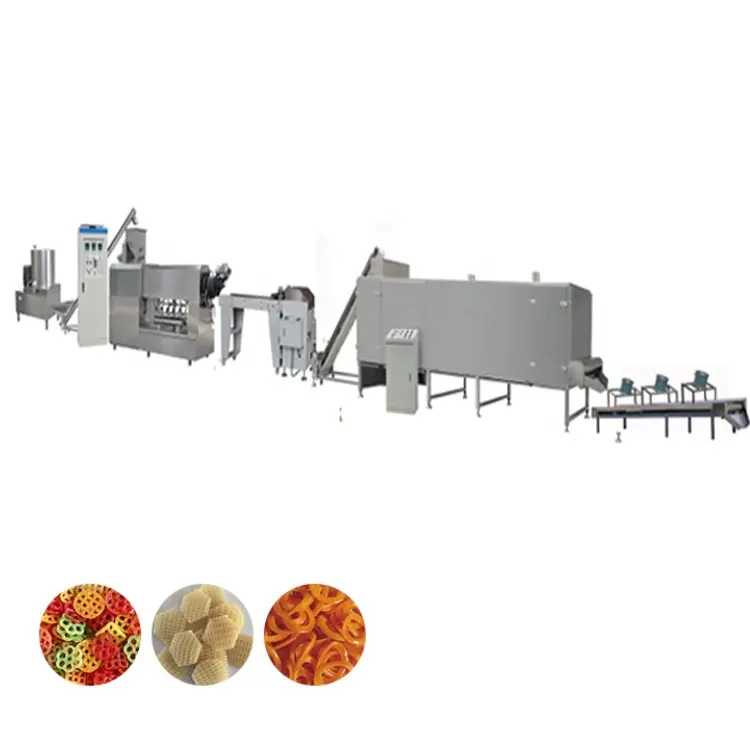 multi- function snack pellet machine snack food processing line