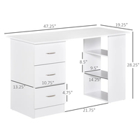Bureau d'ordinateur commercial en bois moderne minimaliste multifonctionnel de haute qualité avec tiroirs pour bureau à domicile et salon