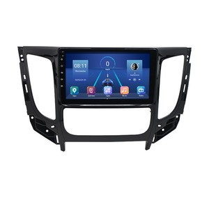 Lecteur DVD de voiture Android 2 Din 9 pouces pour Mitsubishi Triton L200 2015-2019, GPS, cadre de tableau de bord, <span class=keywords><strong>kit</strong></span> d'installation - Product Image 1