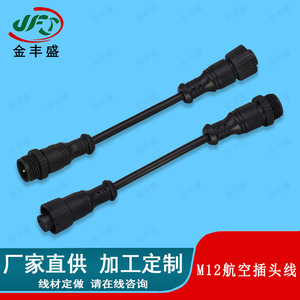 M12 Waterproof Aviation Connector Cable 2-Core Sensor Connection Wire Harness Outdoor LED Street Light Use Fire Retardant - Product Image 4