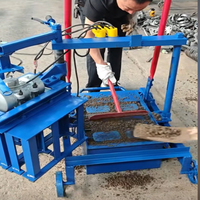 Petite machine de fabrication de briques automatique et mobile Machine de pose de briques en béton Machine de fabrication de blocs de ciment Machine de moulage de briques