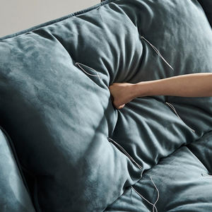 Sofá Seccional de Tres Plazas de Lujo Estilo Sorrento de BAXTERR, Diseño Moderno Italiano, Cuero Genuino, Tapizado Ecológico para Villa - Product Image 3