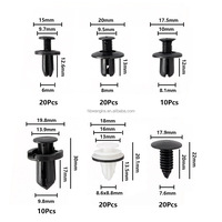 100 pièces Kit de clips de fixation pour voiture, attaches en plastique, rivets à pression, clips pour garnitures de porte et pare-chocs, nouveau kit auto