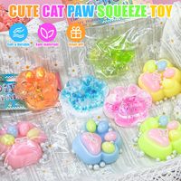 Jouet Squishy Patte de Chat en Plastique Cristallin en Gros, Doux, Anti-Stress, Sensoriel, Emballé Individuellement, pour Enfants de 8 Ans et Plus