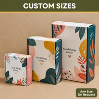 Caja de cartón corrugado de color personalizado, caja de cartón laminado a todo color con impresión de logotipo para embalaje minorista al por mayor