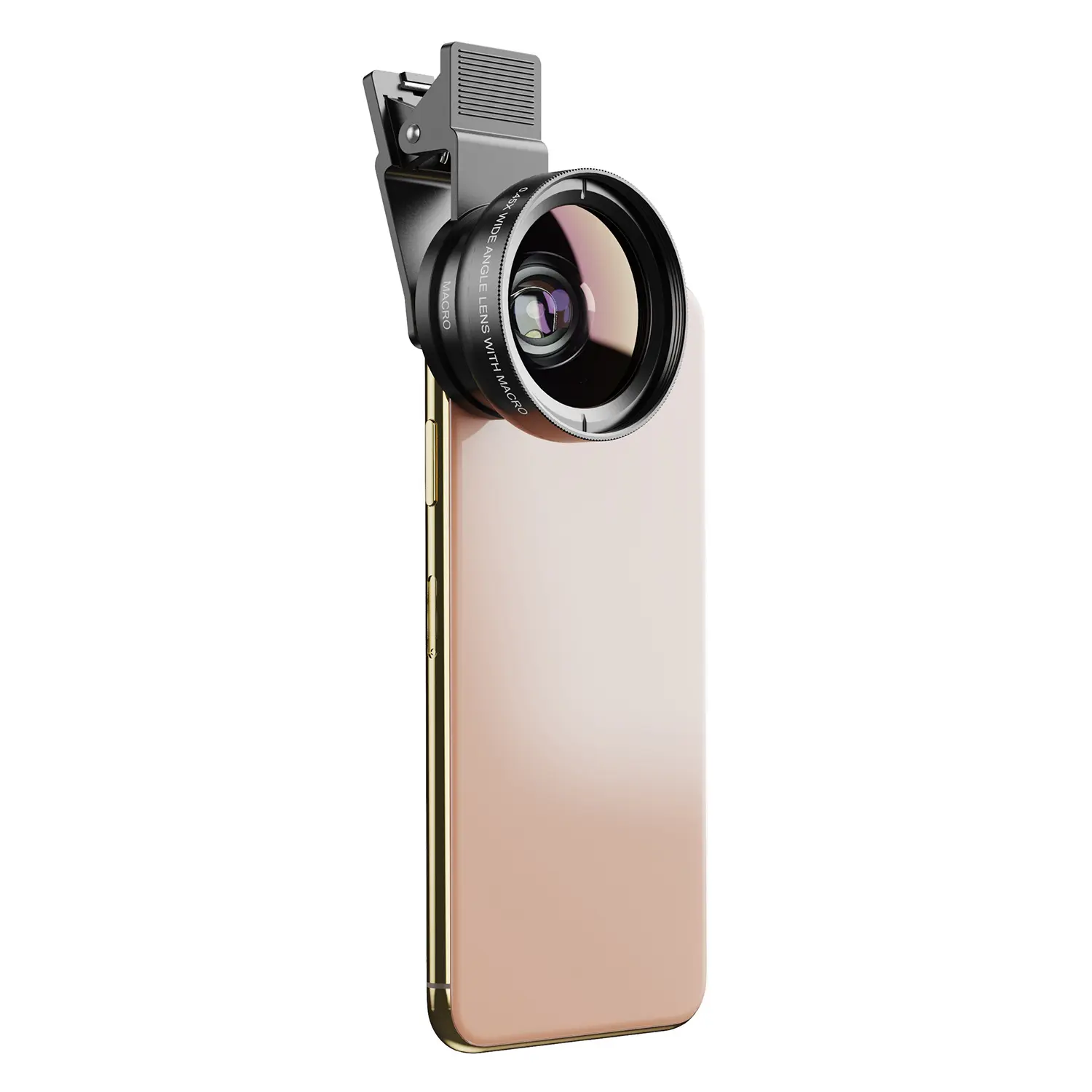 Apexel Kit lensa kamera ponsel, sudut Super lebar Hd 37mm 0,45x dengan 12,5x makro Super untuk Iphone Samsung ponsel pintar
