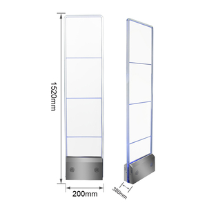 Porte de sécurité anti-vol de supermarché Prévention des pertes de détail Antennes mono noires EAS 8.2Mhz RF - Product Image 5