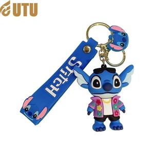 ห่วงโซ่ตุ๊กตาตาข่ายสีแดงการ์ตูนน่ารักห่วงโซ่กระเป๋าจี้รถพวงกุญแจของขวัญขายส่ง-F - Product Image 5