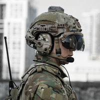 Auriculares Tácticos Antiruido para Exteriores, Auriculares de Comunicación Táctica para Casco Táctico