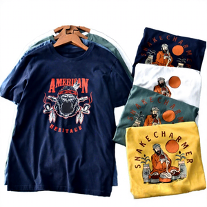 American Heritage Gorilla Snake Charmer Camiseta informal de manga corta con cuello redondo y ajuste regular para hombre, 100% algodón, de secado rápido, color liso - Product Image 5