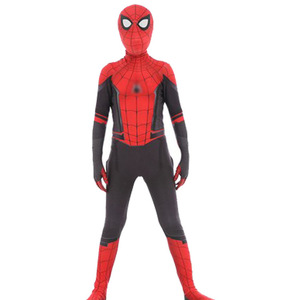 Costume de dessin animé <span class=keywords><strong>Spiderman</strong></span> XJ pour enfants, taille personnalisée, unisexe, déguisement fantaisie, combinaison de fête d'Halloween, polyester - Product Image 2