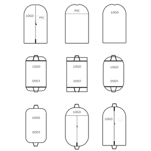 Sacs à vêtements de voyage en PP non tissé grand espace personnalisé, résistant à la poussière et réutilisable, contenu professionnel pour robe de mariée - Product Image 6