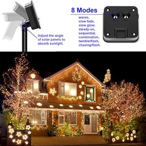 Guirlande <span class=keywords><strong>solaire</strong></span> à 100 LED en cuivre pour extérieur, éclairage <span class=keywords><strong>de</strong></span> jardin <span class=keywords><strong>solaire</strong></span> étanche pour patio, arbre, mariage, Noël - Product Image 4