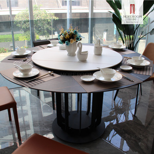 Round Ultra <strong>Thin</strong> Sintered Stone <strong>Dining</strong> <strong>Table</strong> 12mm Artificial Marble Color for Minimalist Decor - Product Image 5