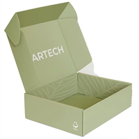 Boîte d'expédition en carton de luxe, boîte-cadeau en papier recyclable avec impression de logo personnalisé