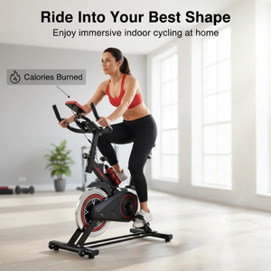 Bicicleta de <span class=keywords><strong>Spinning</strong></span> con Volante Ajustable 2025 - Bicicleta Estática de Alta Resistencia para Ejercicio en Interiores y Desarrollo Muscular - Product Image 2