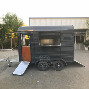 Chariot à café élégant avec espace de préparation et présentoir pour événements à service rapide, cuisine mobile - Product Image 3