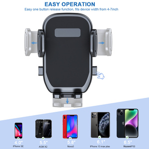 360 độ phổ kim loại móc Hộp chống sốc xe người giữ điện thoại với Air Vent hỗ trợ mới nhất xe sử dụng điện thoại di động đứng - Product Image 3