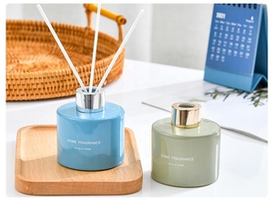 100Ml Cổ Điển Matte Đen Hồng Đỏ Xanh Xanh Vòng Sậy Khuếch Tán Nho Hương Thơm Chai Thủy Tinh - Product Image 3