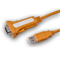 Cable Convertidor USB a Serial RS232 Original de Fábrica, Chip FTDI para Win7/8/10/11, Malla de PVC, 1.8m