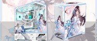 Caja de Juego Ro Princess Edición Pantalla Digital, Versión Personalizada Diversificada, Admite Refrigeración Líquida 360, Caja ATX de Torre Media
