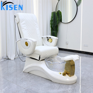 <span class=keywords><strong>Fauteuil</strong></span> de pédicure spa sans plomberie KISEN en fibre de verre, pour techniciennes d'onglerie, avec bain de pieds, sans installation de plomberie, pour salon de manucure - Product Image 3