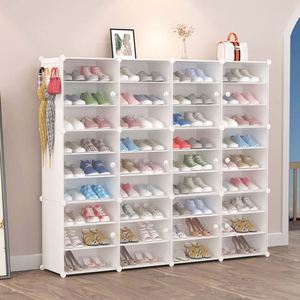 Meuble <span class=keywords><strong>à</strong></span> chaussures moderne en plastique PP et tubes en fer, élégant range-chaussures <span class=keywords><strong>à</strong></span> 5 niveaux - Product Image 6