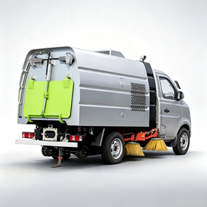 Camion balayeuse compact écologique pour nettoyage humide et sec, avec circulation complète des eaux usées et élimination des contaminants routiers - Product Image 1